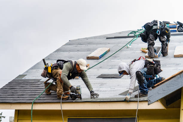 Professional Roof Installation technician working in Cummaquid, MA